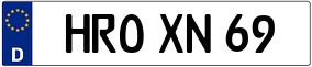 Truck License Plate